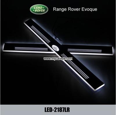 China El travesaño de la puerta del desgaste del pedal del coche del paso lateral de las luces LED de Range Rover Evoque llevó la luz en venta