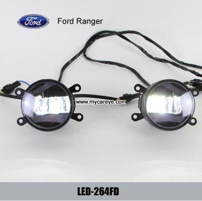 China Luces corrientes diurnas DRL del montaje LED de la lámpara de la niebla del frente del coche del guardabosques de Ford en venta