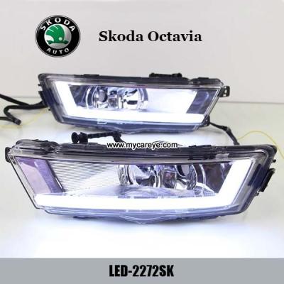 China Skoda Octavia DRL LED Daytime Running Light turn light steering for car for sale