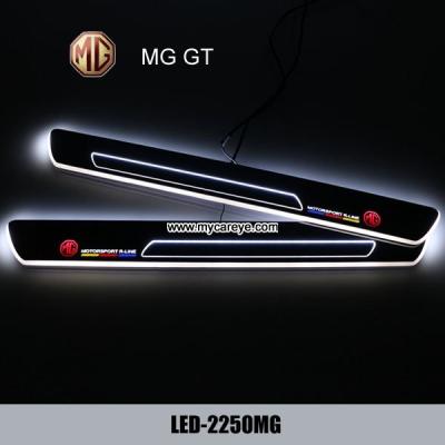 China MG GT Car accessory stainless steel scuff plate door sill plate light LED for sale