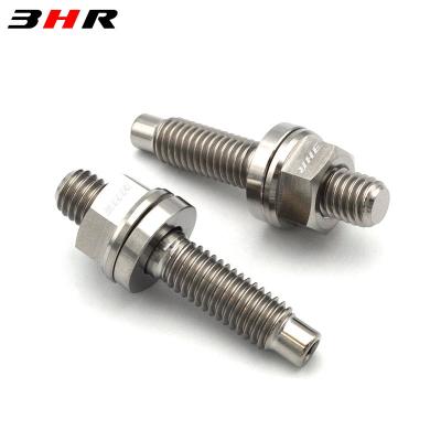 China High Performance 10.9 Grade Titanium Alloy Gr.5 Racing Gr.5 Titanium Alloy Ti-6Al-4V Exhaust Intake Manifold Studs Nut Kit M8x1.25x45mm for sale