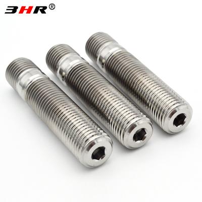 China High Performance 10.9 Grade Gr.5 Titanium Alloy Ti-6Al-4V Auto Wheel Stud Conversion Wheel Bolts To Rack Nuts M14x1.25x65mm for sale