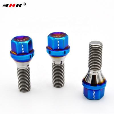 China Gr.5 Titanium Alloy 10.9 High Performance 17mm Grade 17mm Hex 60 Degree Cone Seat Gr.5 Titanium Alloy Ti-6Al-4V Auto Hook Bolts M12x1.25x28mm for sale