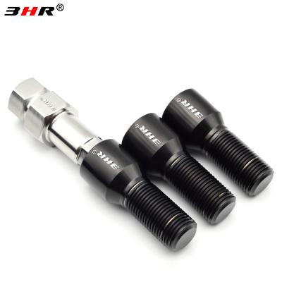 China Gr.5 Titanium Alloy 3HR 60 High Performance 10.9 Grade Hex Socket Degree Cone Seat Gr.5 Titanium Alloy Ti-6Al-4V Auto Wheel Lug Bolts M12x1. 25x28mm for sale