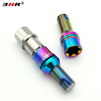 China Gr.5 Titanium Alloy 10.9 Grade Torx Socket 60 Degree Anti-Theft Floating Cone Seat Gr.5 Ti-6Al-4V Titanium Auto Lug Bolts M14x1.5x30mm For Maserati for sale