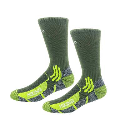 China Antibacterial Logo Outdoor Custom Wool Moisture Wicking Trekking Performance Merino Wool Hiking Socks for sale