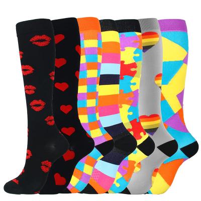 China Low MOQ medical antibacterial plus size compression care socks for sale