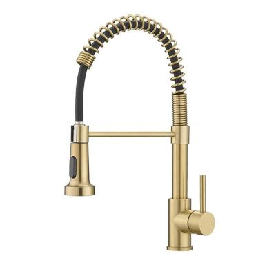 China 2022 Modern Metered Faucets Best Selling Brass Gold Kitchen Faucet With Online Technical Support for sale