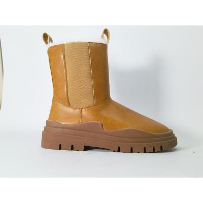 China Promotional Wholesale Leather Winter Snow Fashion Trend Cow Warm Comfortable Boots for sale