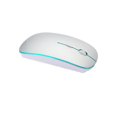 China Inalambrico Ultra-thin Rechargeable Colorful Optical Computer Mouse Gaming Wireless Mouse Convenient 2.4Ghz/Portable for sale