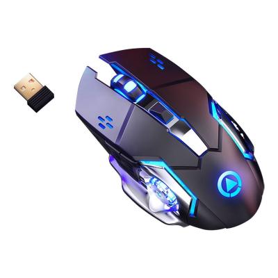 China 2.4g Advanced Mous 2.4G Wireless Mute LED Backlight Gaming Wireless Rechargeable Mouse For Laptops for sale