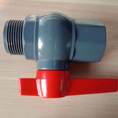 China General 25mm Irrigation Valve PVC Compact Threaded Octagonal Ball Valve for sale