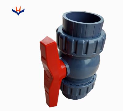 China General 4 Inch PVC Double Union Ball Valve for sale