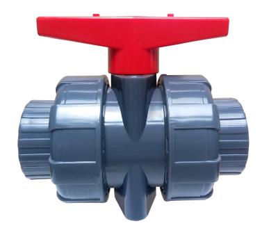 China General Socket Threaded PVC Union Genuine Industrial Ball Valve for sale