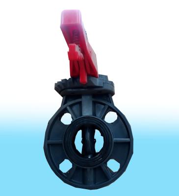 China dn300 valve pvc general plastic butterfly valve for sale