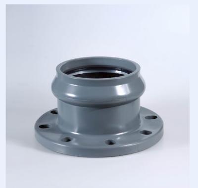 China PVC plastic flange - rubber ring connection for sale