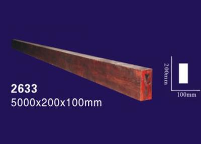 China Water Proof / Fireproof Polyurethane Faux Beams , Wood Color Imitation Wood Beams for sale