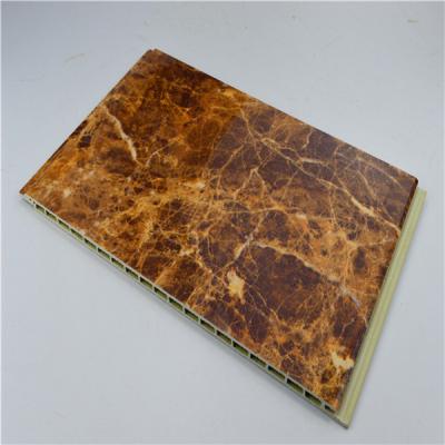 China Marble Designs WPC Wall Panel Wood / Vinyl Material For House / Hotel Wall Decoration for sale