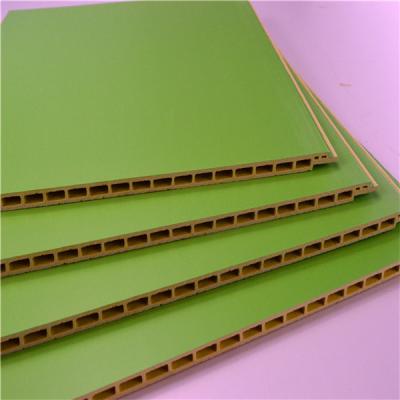 China Green Color PVC Wall Cladding / Panel , Interior Wood Plastic Composite Board for sale