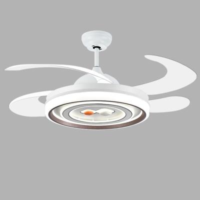 China Modern OEM Customized 48 Inch Energy Saving Multispeed Led Remote Control Led Ceiling Fan Ceiling Fan Light for sale