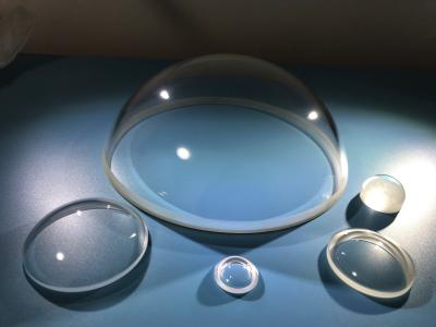 China Polished Synthetic Sapphire Optical Windows Glass Quartz / BK7 Dome Lens à venda