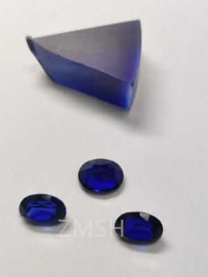 China Blue Sapphire Row Gem Fe Ti Doped Kaschmir Ozeanisch Blau Gem Kristallschmuck zu verkaufen