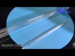 Single Crystal Sapphire Tube Wafer Al2O3 Polished High Hardness