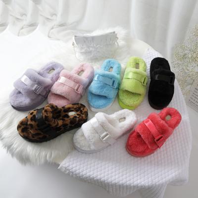 China Factory direct fashion trend real woolen slippers real wool slippers wholesale fur slippers for women for sale