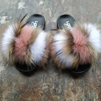 China Cushioning Factory Direct Wholesale Faux Fur Slippers Fur Boots Slipper Fur Slides for sale