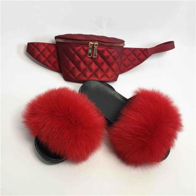 China Wholesale Anti-Smell Factory Outlet Fur Slides Set Fur Slides Purse Large Fur Slide for sale