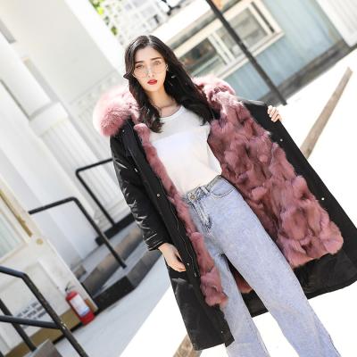 China Hot Sale Anti-Shrink Fox Fur Down Coat Women's Fur Coat Women's Fur Coat Smudge for sale