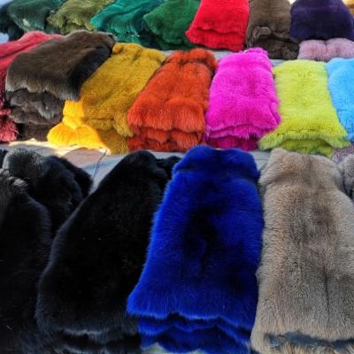 China Real Fox Fur Raccoon Fur Fox Fur Stretch Fur Fabric for sale