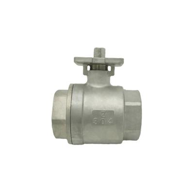 China General SS 304 threaded stainless steel deck ball valve two-piece elevated pneumatic head 316 electric head for sale