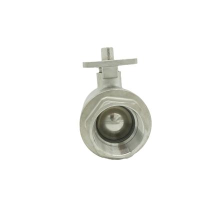 China General Two Piece Elevated Head Pneumatic Electric Head Faucet Ball Thread Platform Stainless Steel 304 316 for sale