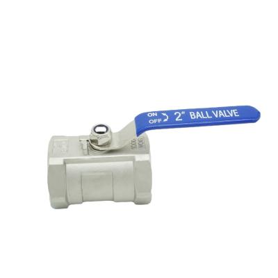 China Ball Valve General Thread CF8 CF8M WCB Manual Ball Screw Stainless Steel 304 316 One Piece Ball Valve for sale