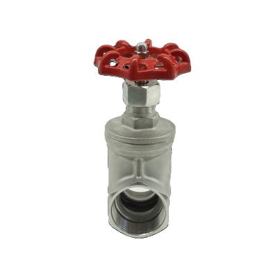 China General China Manufacturer Handle Rotary Type CF8M 6 Inch Gate Valve SS304 316 Female Thread Knife Gate Valve for sale