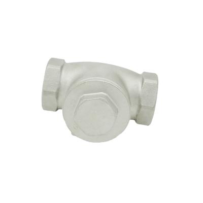 China H14 Swing Check Valve Female Thread SS 304 / 316 Stainless Steel General Check Valve for sale