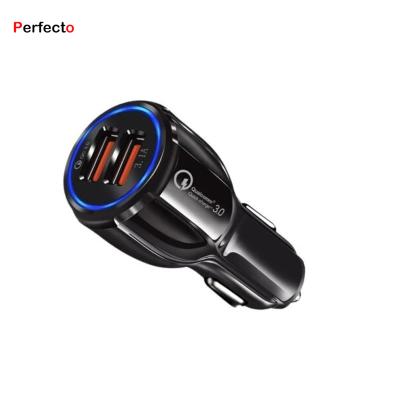 China Support Charging Smart Car Phone Charger Custom Logo Adapter Dual USB Car Charger For Samsung Charger Multifunctional for sale