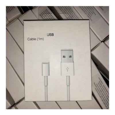 China original cable for iphone for iphone foxconn cable phone charger charging original pack 1M usb data cable for sale