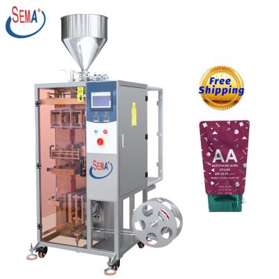 China Food Irregular Shape Automatic Cosmetic Sachet Packing Machine VFFS Liquid Sealing Packaging Machine for sale