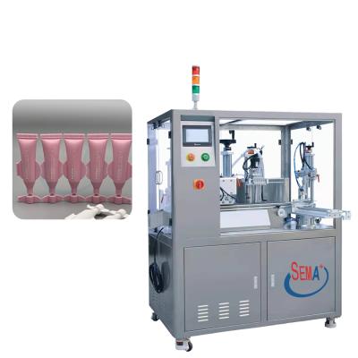 China Automatic Soft Plastic Hand Cream Lotion Automatic Food Tube Filling And Sealing Machine for sale