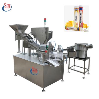 China Effervescent Tube Food Vitamic C Tablet Filling Sealing Machine With CE ISO Certificate for sale