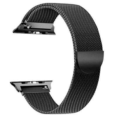 China Fashion Titanium High Quality Magnet Milanese Loop Mesh Watch Band For iWatch 42mm/44mm Stainless Steel Watch Strap Band For Apple Watch for sale