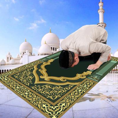 China Cheap Wholesale Prayer Rug Islamic And Turkish Carpet Washable Prayer Pocket Mat for sale