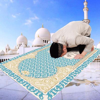 China Wholesale High Quality Modern Non-Slip Rectangle Islamic Prayer Mat Washable for sale