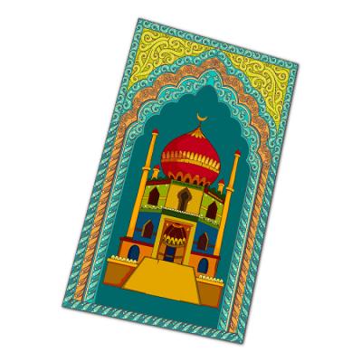 China New Listing Washable Modern High Qulaity Rectangle Stain Resistant Islamic Prayer Rug for sale