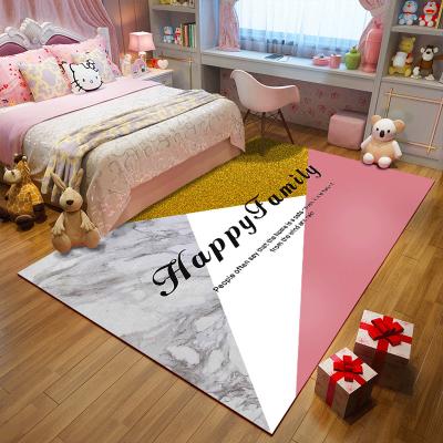 China High Quality Modern Rectangle Washable Non Slip Printing Living Room Soft Floor Mat Bedroom Carpet for sale