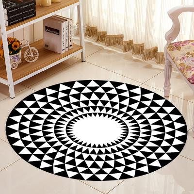 China New Washable Anti-slip Kids Play Area Rugs Round And Soft Carpet Bedroom Floor Rug for sale