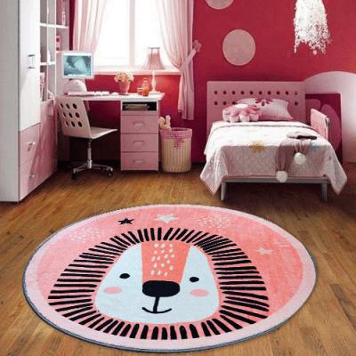 China New Logo Non Slip Rubber Living Room Rug Round Rugs Floor Anti-Slip Custom Rug for sale