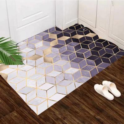 China Washable Blanket Factory Printed Washable Door Mats For Home for sale